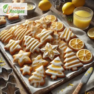 How to make Christmas cookies with lemon glaze?