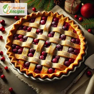 Recette de la meilleure tarte aux canneberges de Noël