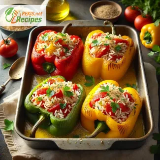 Stuffed Peppers with Rice and Herbs