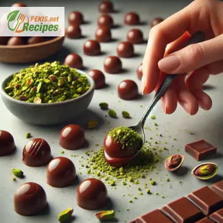 Chocolate pralines with pistachio – A real gourmet treat