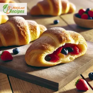 Croissants fourrés aux fruits