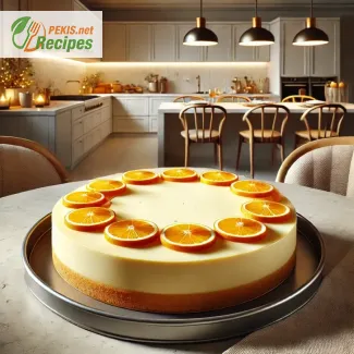 Tarta de requesón con naranjas para fin de año - Tarta fresca y afrutada para acabar el año