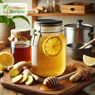 Homemade Ginger and Honey Syrup for Cough Relief