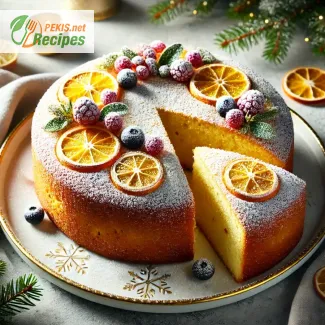 Light holiday cake