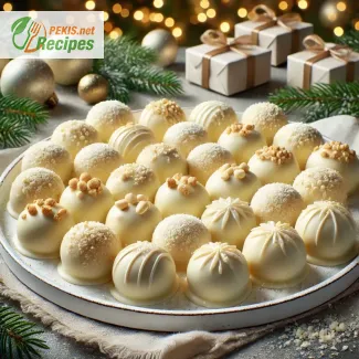 Recipe for Christmas pralines with white chocolate