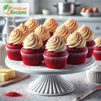 Festive Red Velvet Cupcakes with Cream Cheese Frosting