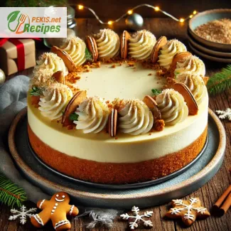 Holiday Cheesecake with Gingerbread Crust