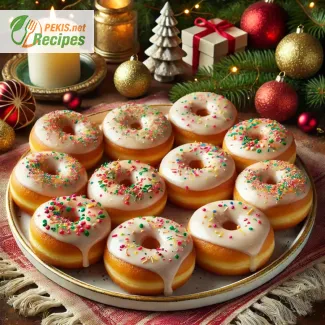 Wie backt man festliche Weihnachtsdonuts mit Vanille?