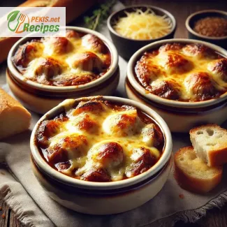 Classic French Onion Soup with Melted Gruyère