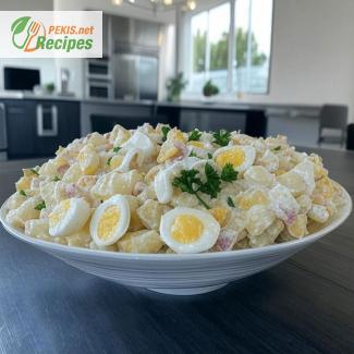 Klassischer Kartoffelsalat mit cremigem Dressing