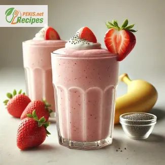 Jahodovo-banánové klasické smoothie