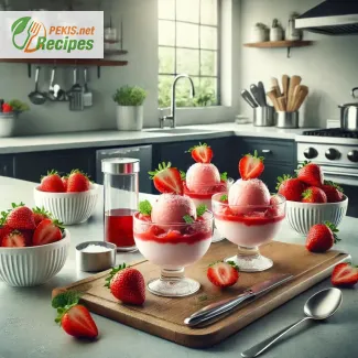 Refreshing Strawberry Sorbet Made Easy with Ninja Creami