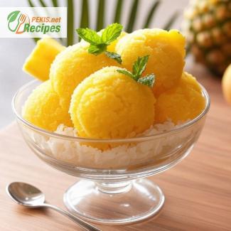 Tropical Mango Pineapple Sorbet in the Ninja Creami