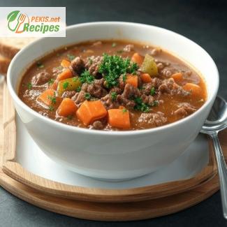 Spicy Ground Beef Soup