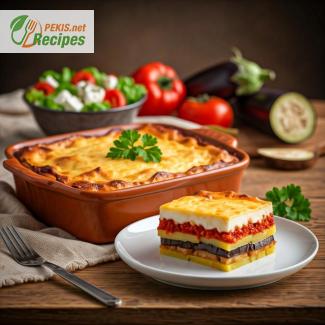 Vegetarische Moussaka: Griechischer Auflauf ohne Fleisch