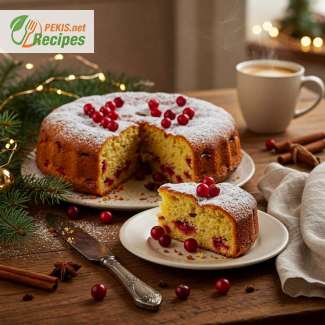 Barefeet in the kitchen cranberry christmas cake