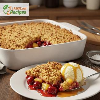 Einfaches Rezept für Dump Cake mit Kuchenmischung