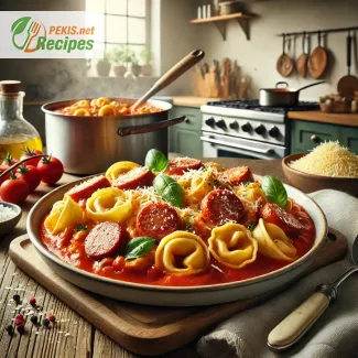 Einfaches One-Pot Rezept: Tortellini mit Italienischer Wurst