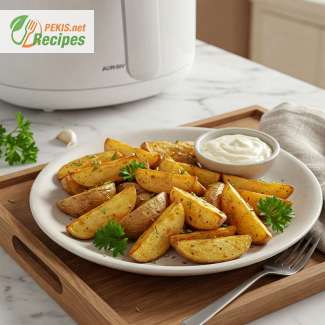 Krispiga airfryer rostade potatis recept