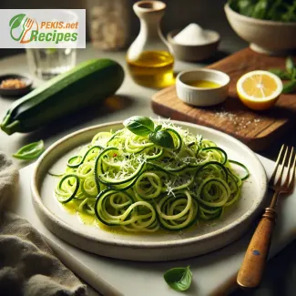 Recette de spaghettis de courgettes