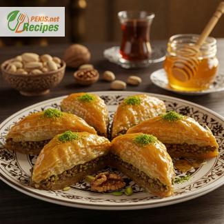 Baklava: A dessert made of puff pastry, nuts and honey