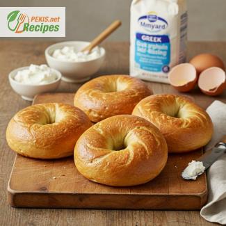 Receta fácil de bagels proteicos con 2 ingredientes