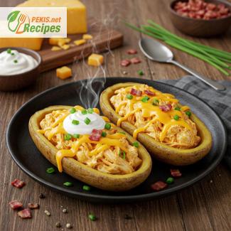 Cheesy Chicken Potato Skins Recipe