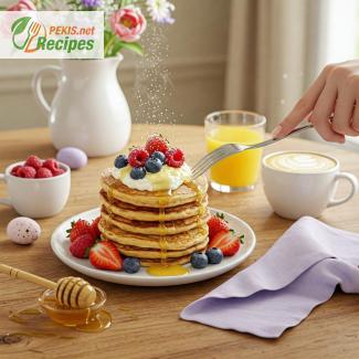 Fluffy Easter Brunch Pancakes Recipe