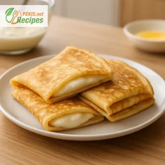 Crêpes Fines à la Crème Vanille – Recette Facile et Délicieuse
