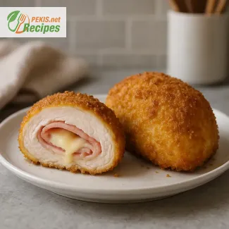 Piščančji Cordon Bleu – Zavit piščanec s šunko in sirom