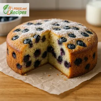 Recette gâteau moelleux aux myrtilles – Facile, rapide et délicieux