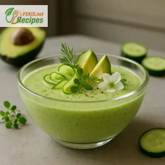 Chilled Avocado Cucumber Soup – Vegan, Refreshing, and Summer-Ready