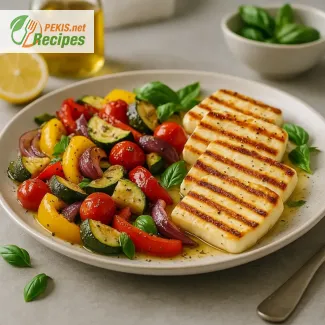 Gegrillter Halloumi mit geröstetem Gemüse – Sommergericht in 20 Minuten