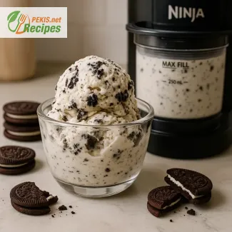 Homemade Cookies and Cream Ice Cream with Ninja Creami