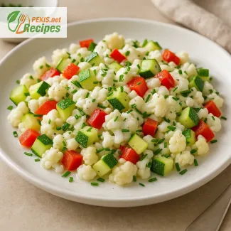Revuelto de claras con hierbas y verduras bajas en potasio