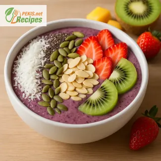 Smoothie bowl onctueux aux graines, noix & noix de coco – recette facile