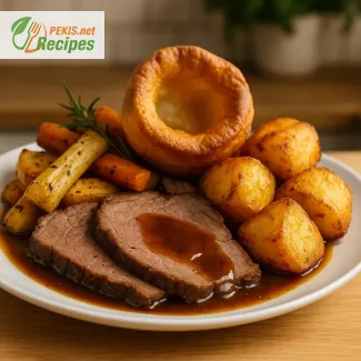 Ultimate Sunday Roast Recipe: Perfect British Dinner with Beef, Potatoes & Yorkshire Pudding
