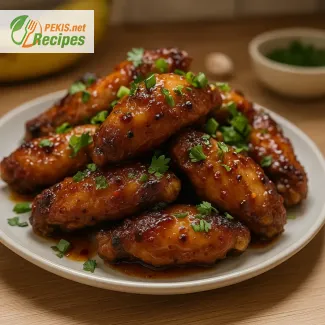 Sweet and Spicy Banana Chicken Wings