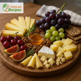 Alpen-Käseplatte mit frischem Obst – Einfaches Schweizer Apéro für Sommerpicknick