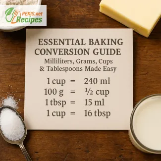 Guía esencial de conversión para repostería: ml, g, tazas y cucharadas