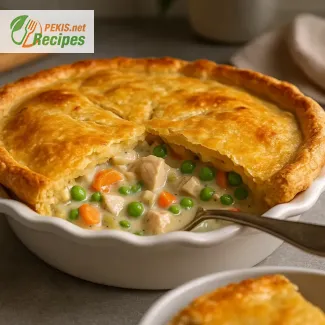 Tourte au poulet traditionnelle – onctueuse et savoureuse