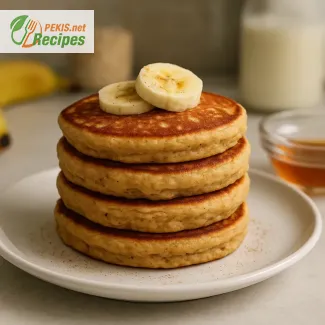 Luftige glutenfrie banan‑havrepannekaker