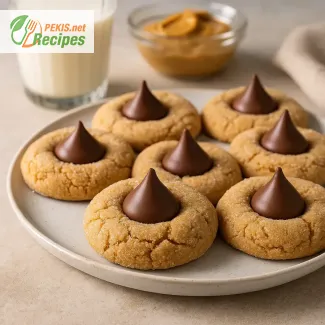 Peanut Butter Blossoms – Classic Soft Cookies with Chocolate Kiss