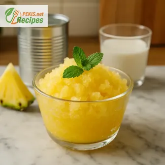 Ananas‑Kokos‑Granita Rezept – 2 Zutaten, erfrischend & schnell