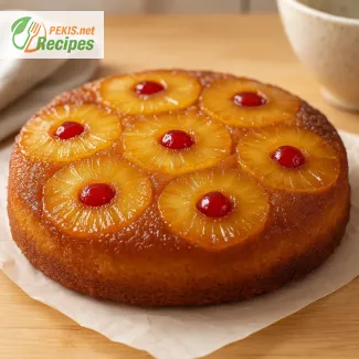 Recette facile du gâteau renversé à l’ananas – moelleux et léger