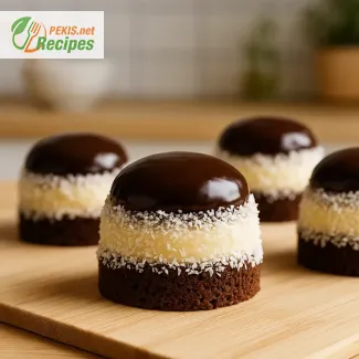 Russische Hüte (Ruske Kape) – Balkan-Kokos‑Schoko‑Küchlein