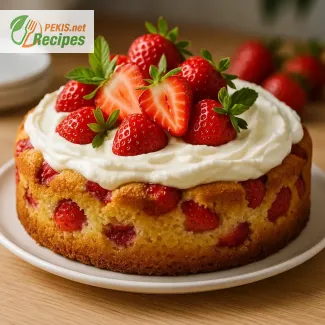 Letní jahodový dort s mascarpone krémem
