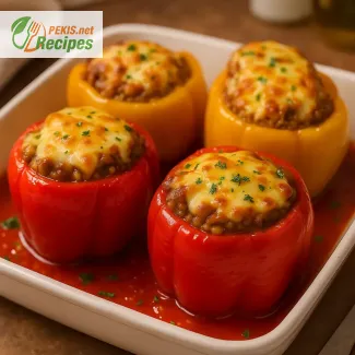 Best stuffed peppers recipe with rice and ground beef – easy and delicious