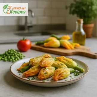 June's Fresh Picks: Zucchini Blossoms, Peas, and Early Tomatoes Recipes