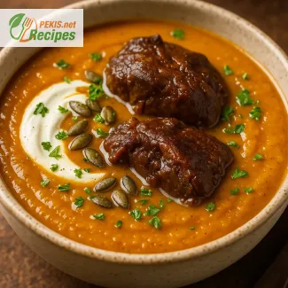 Recette pas chère : joue de bœuf en soupe à la citrouille